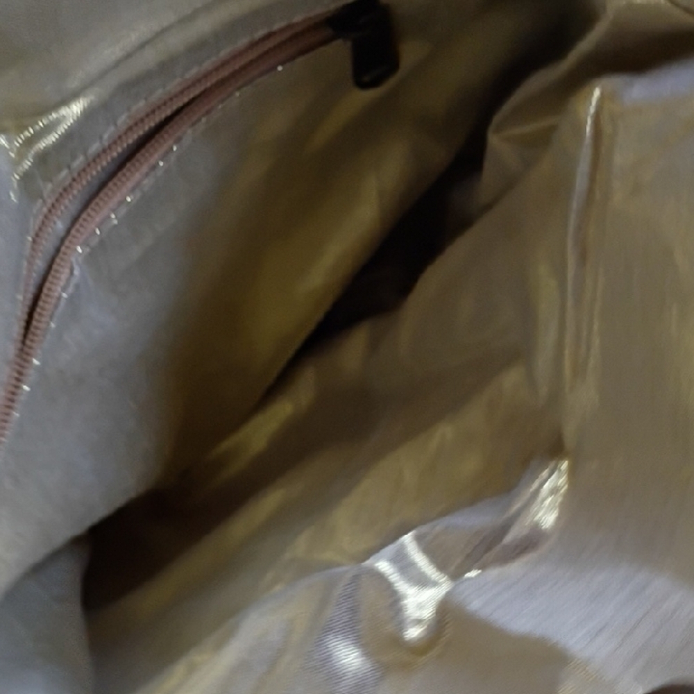 Francesca's Collections Gold and Tan Jute Tote - Picture 11 of 14